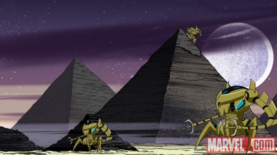 Kangs forces invade Earth in The Avengers: Earth's Mightiest Heroes!