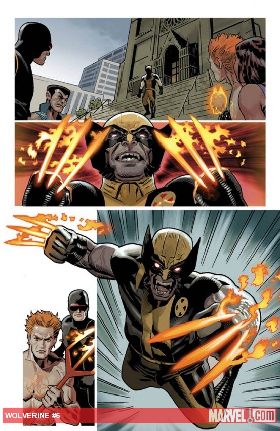 Wolverine (2010) #6 preview art by Daniel Acuna