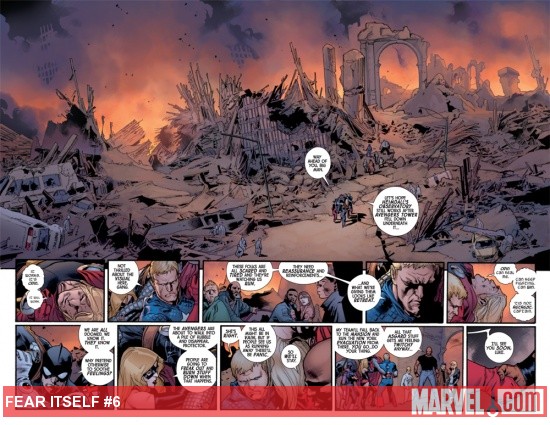 Fear Itself #6 page by Stuart Immonen