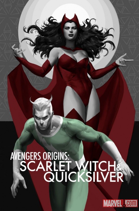 Avengers Origins: Scarlet Witch & Quicksilver #1 cover by Marko Djurdjevic