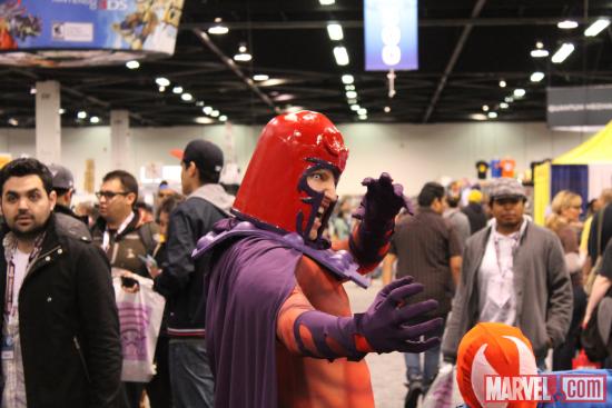 Magneto and Scarlet Spider cosplayers at WonderCon 2012