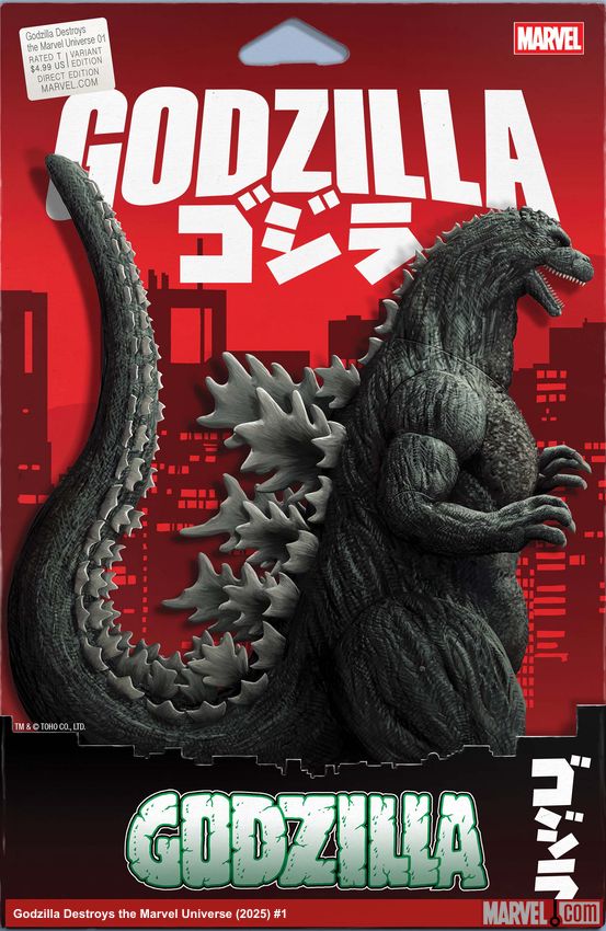 Godzilla Destroys the Marvel Universe (2025) #1 (Variant)