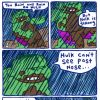 A page from Hulk vs The Rain by James Kochalka