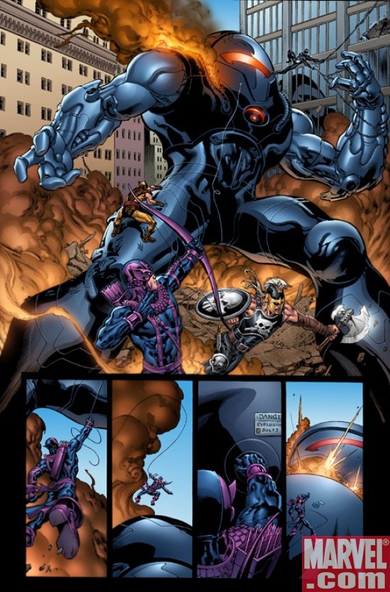 DARK REIGN: HAWKEYE #1 preview art by Tom Raney