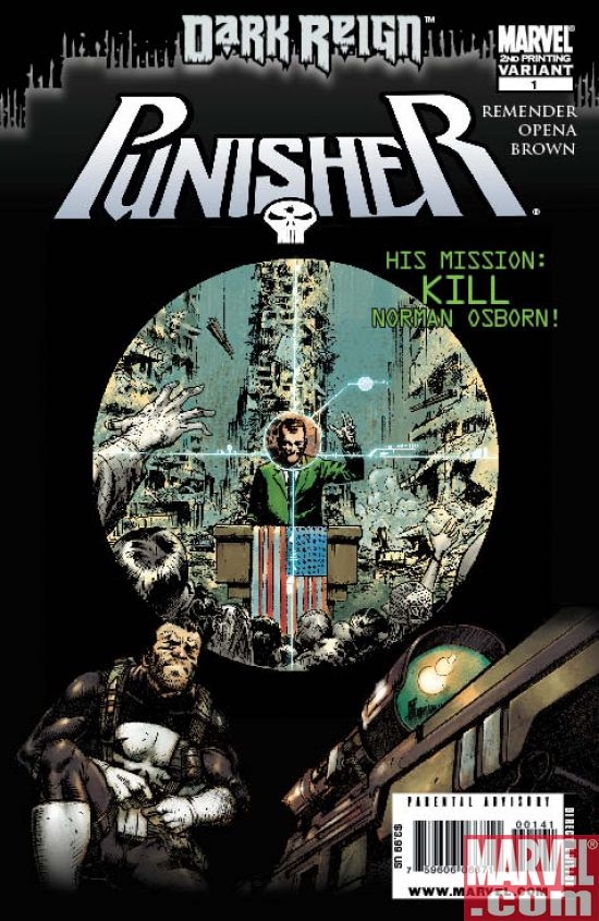 PUNISHER #1 Second Prunting Variant