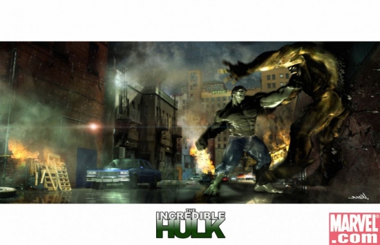 Hulk and the Abomination go at it
