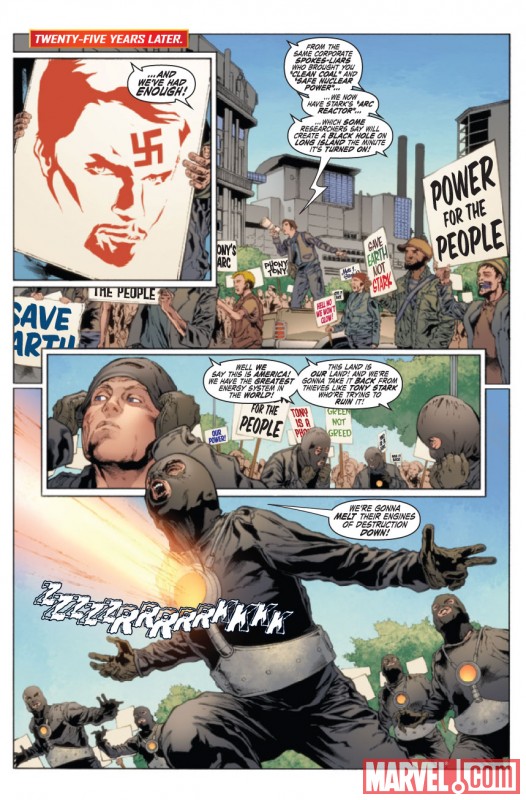 IRON MAN LEGACY #1 preview art by Steve Kurth