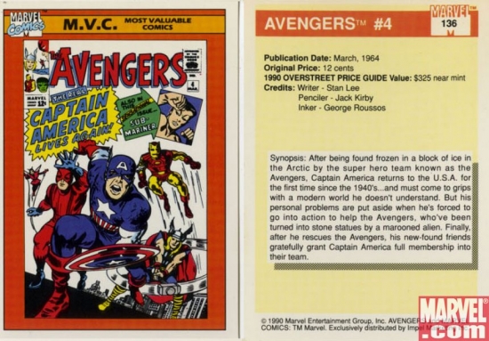 Avengers #4, Card #136