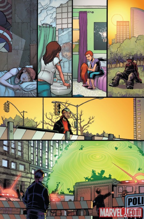 YOUNG ALLIES #2 preview art by David Baldeon
