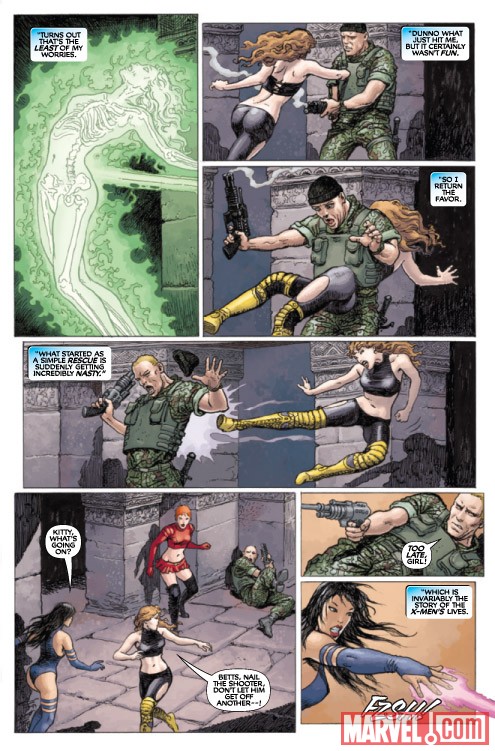 X-WOMEN #1 preview art by Milo Manara
