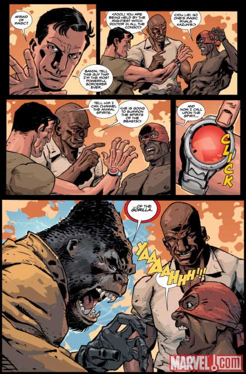 GORILLA-MAN #2 preview art by Giancarlo Caracuzzo