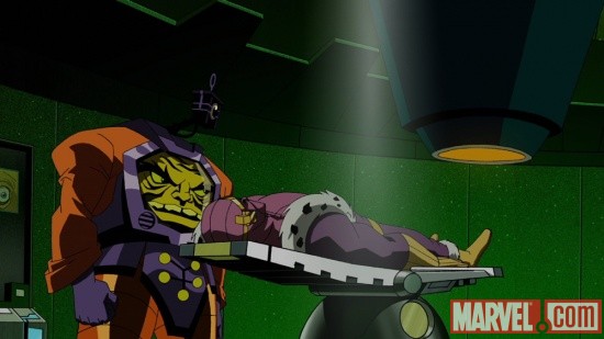 Baron Zemo and Arnim Zola from The Avengers: Earth's Mightiest Heroes!