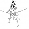 5 Ronin Psylocke sketch by Goran Parlov