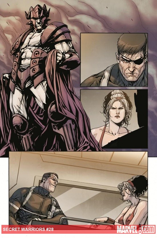 Secret Warriors #28 preview art by Alessandro Vitti