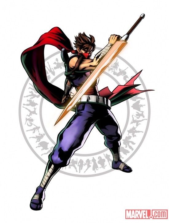Strider Hiryu character art from Ultimate Marvel vs Capcom 3 by Capcom