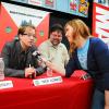 The Watcher's Lorraine Cink and Nick Lowe at Avengers Vs X-Men Release Party at Midtown Comics