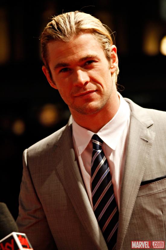 Chris Hemsworth (Thor) at the Rome red carpet premiere of Marvel's The Avengers