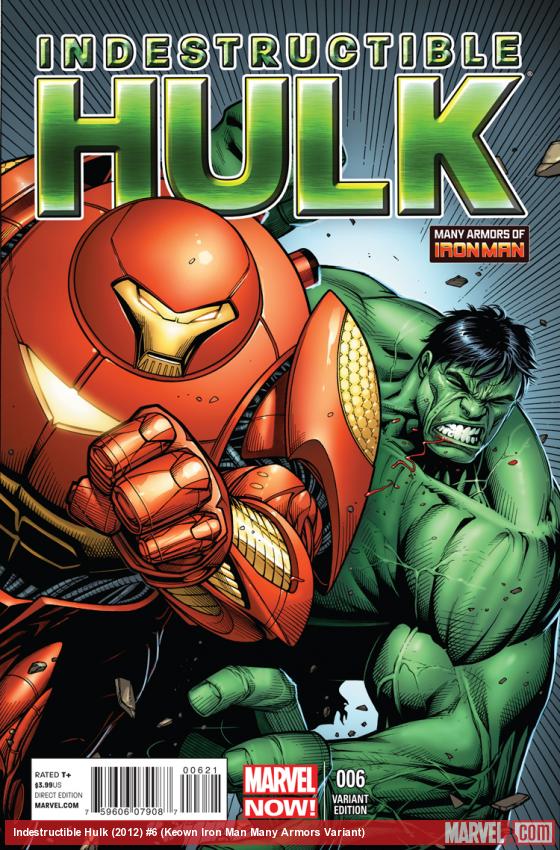 Indestructible Hulk (2012) #6 (Keown Iron Man Many Armors Variant)