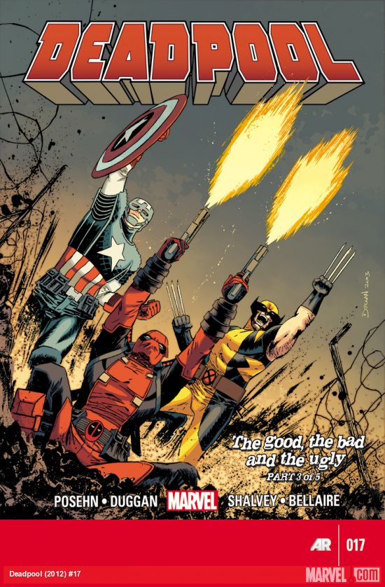 Deadpool, Captain America, and Wolverine
