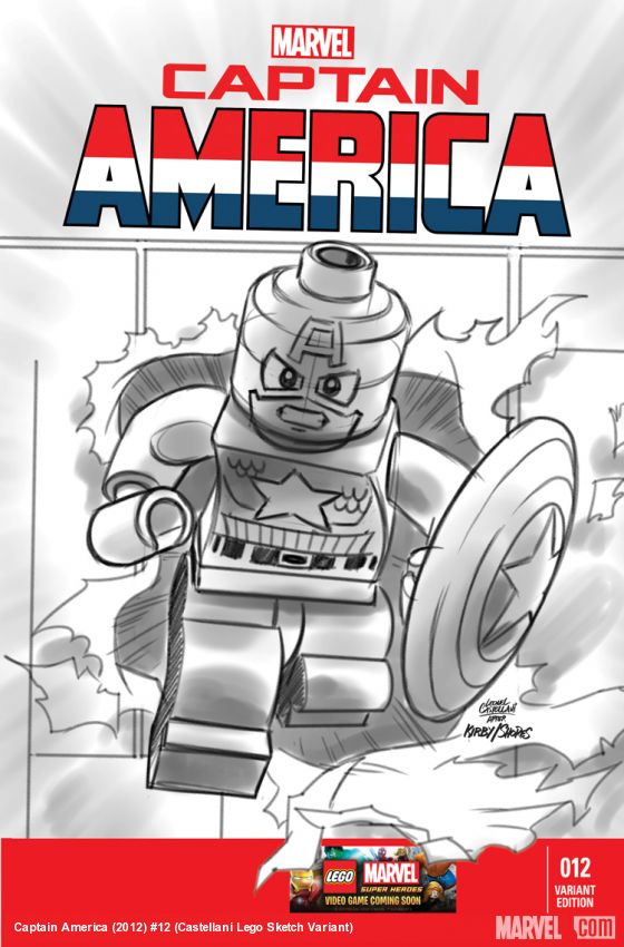 Captain America (2012) #12 (Castellani Lego Sketch Variant)