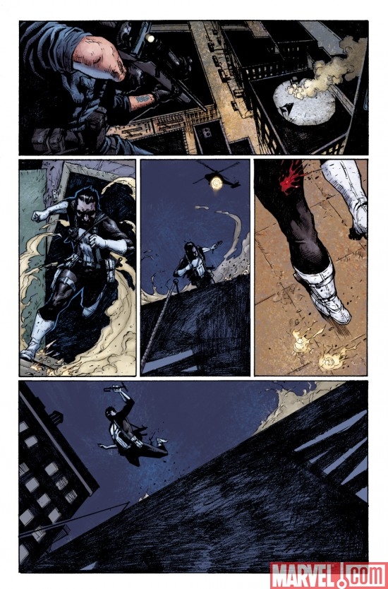 PUNISHER #3 preview art by Jerome Opena