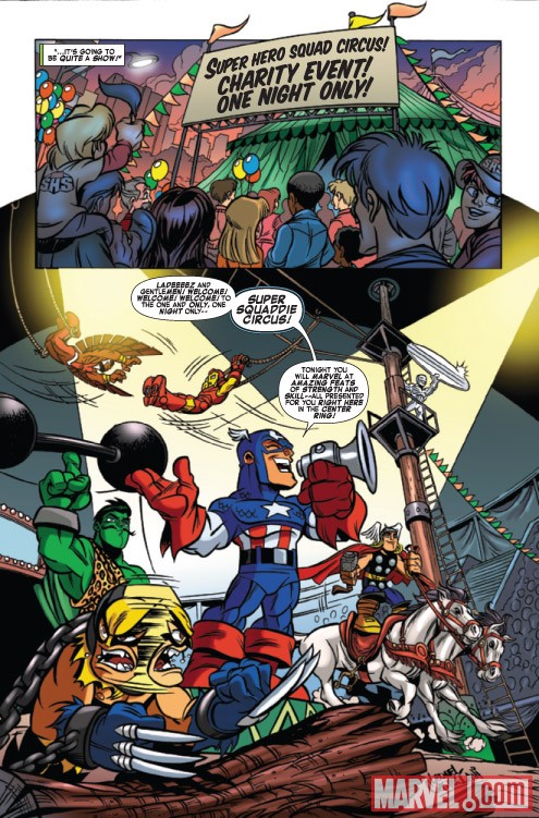 SUPER HERO SQUAD #7 preview art by Marcelo Dichiara