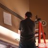Reilly Brown draws Deadpool at the Palm