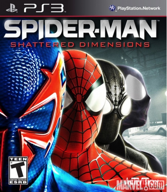 Spider-Man: Shattered Dimensions PS3 Box Art