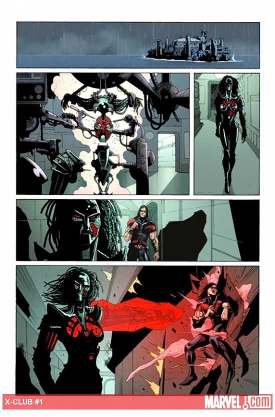 X-Club #1 preview art by Paul Davidson