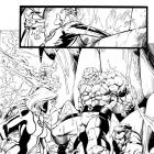 Fantastic Four (2012) #1 preview inks by Mark Bagley