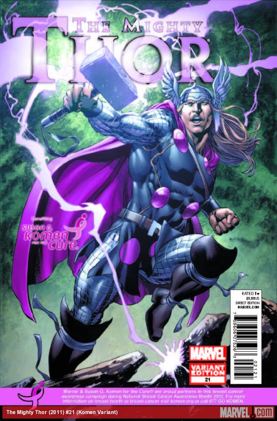 The Mighty Thor (2011) #21 (Komen Variant)