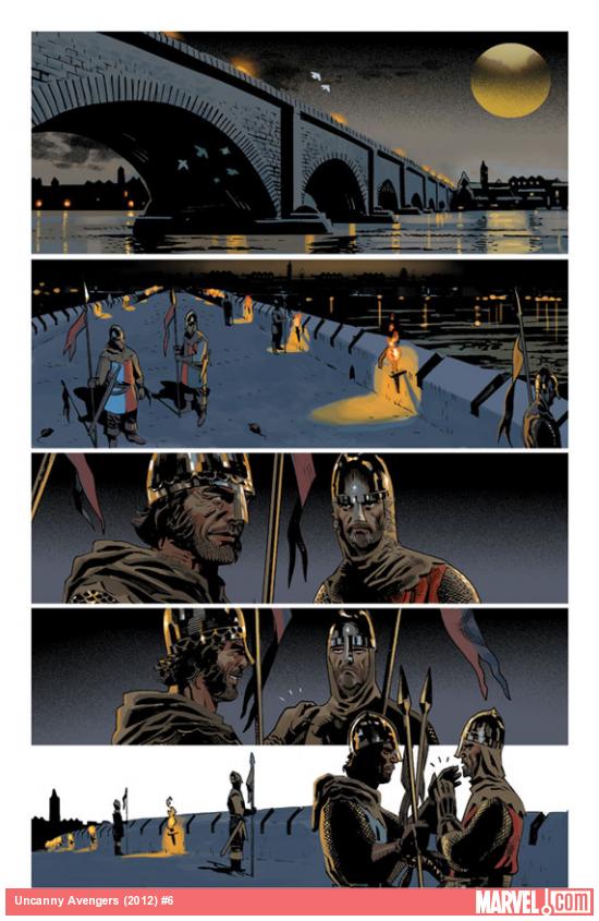 Uncanny Avengers #6 preview art by Daniel Acuna