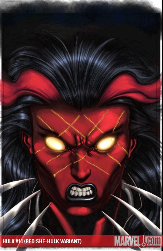 Hulk (2008) #14 (RED SHE-HULK VARIANT)