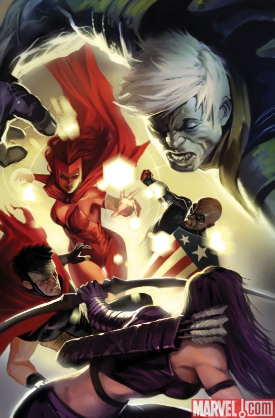 MIGHTY AVENGERS #28 cover by Marko Djurdjevic