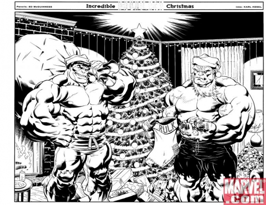 HULK #9 SANTA HULK VARIANTS