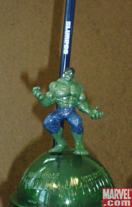 Roaring Hulk Slurpee straw