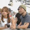 Director Mark Steven Johnson with Eva Mendes