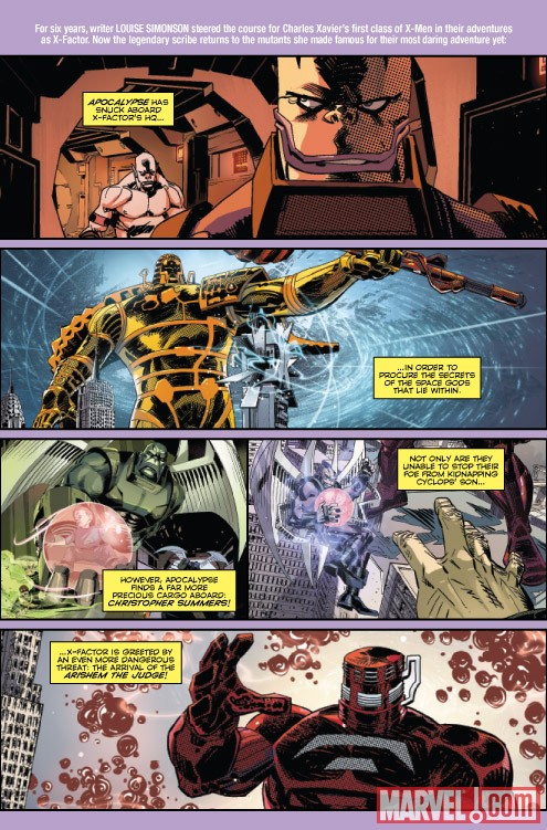 X-FACTOR FOREVER #4 preview art by Eric Nguyen and Dan Panosian