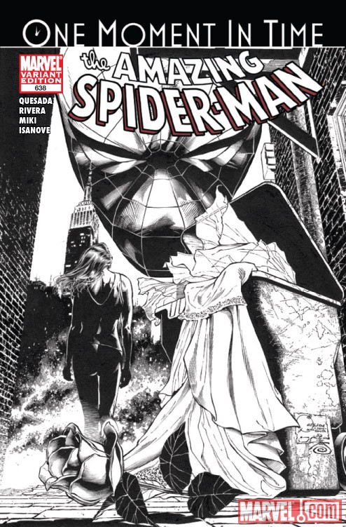 AMAZING SPIDER-MAN #638 sketch variant cover by Joe Quesada
