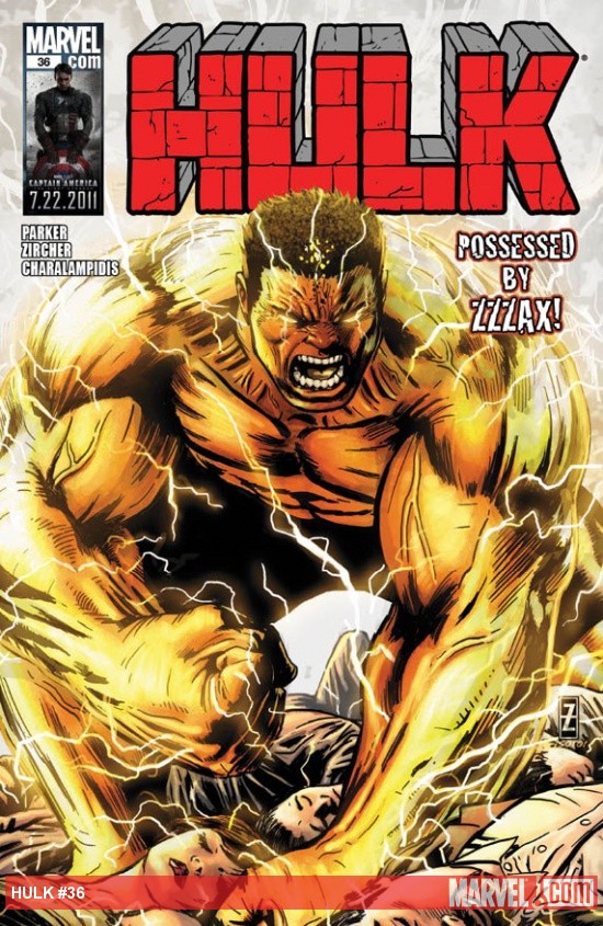 Hulk #36 cover by Patrick Zircher