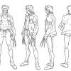 Wolverine concept art from the Wolverine anime