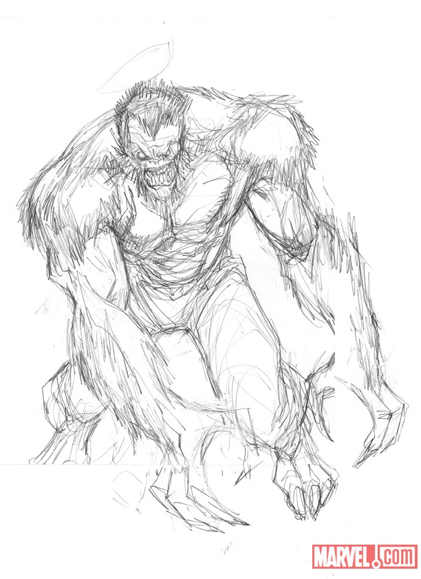 Werewolf By Night sketch by Juan Doe