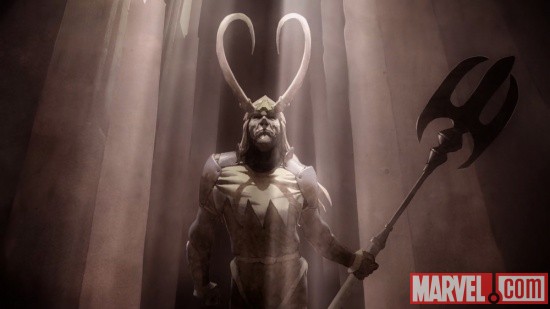 Loki triumphant in Thor & Loki: Blood Brothers