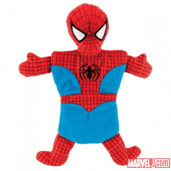 Spider-Man Flat Dog Toy w/ Crinkle by Fetch available at PetSmart