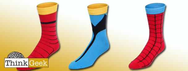 Super Hero Socks from ThinkGeek