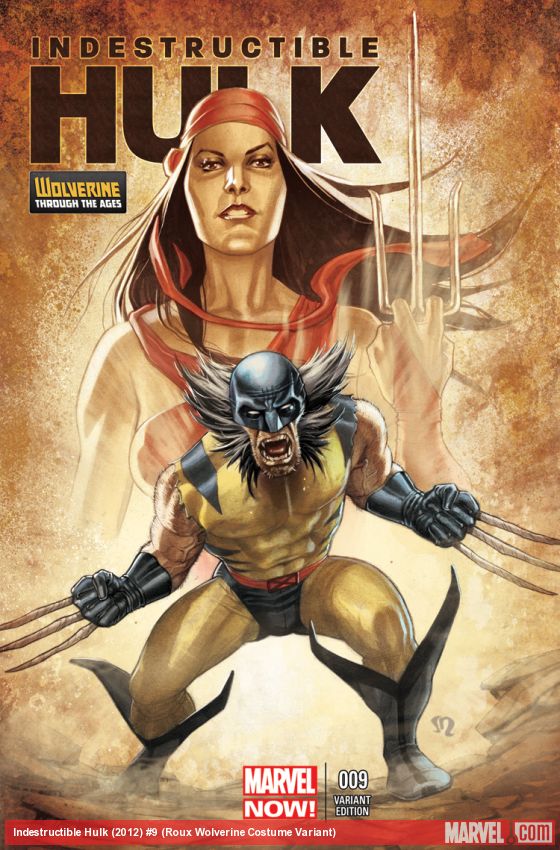 Indestructible Hulk (2012) #9 (Roux Wolverine Costume Variant)