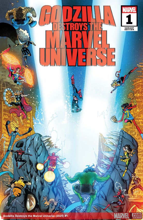 Godzilla Destroys the Marvel Universe (2025) #1 (Variant)
