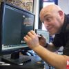 Brian Michael Bendis signs a copy of SECRET INVASION PROLOGUE