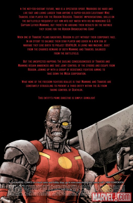 DEATHLOK #7 Recap Page