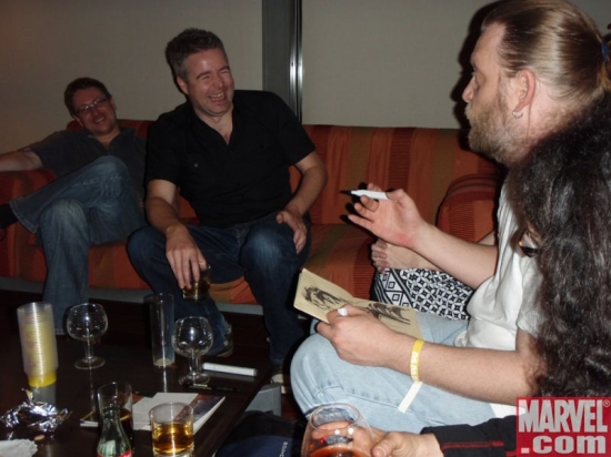 Left to right: Andy Diggle, Jock and Tony Harris